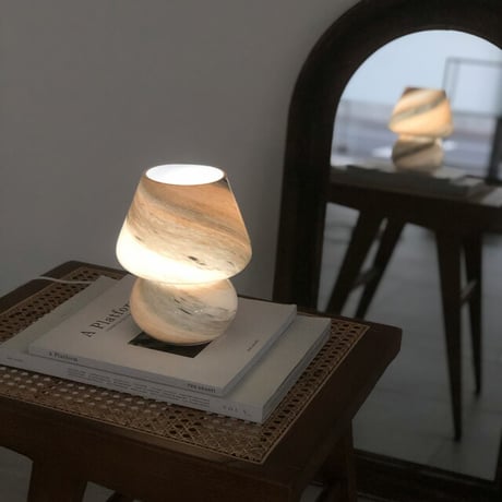 light-03076　USB Marble キノコ型 マッシュルームランプ ライト