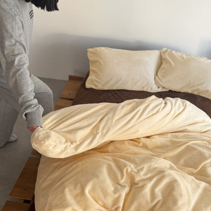 予約販売1月下旬～2月上旬頃発送予定 beddingsets-03134 yellow×bro