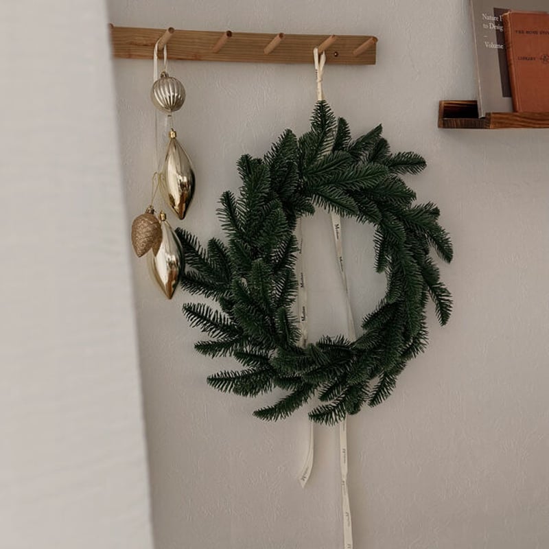 wreath-03001 クリスマスリース 40cm LEDライトガーランド付き wreath-03001 クリスマスリース 40cm LEDライトガーランド付き