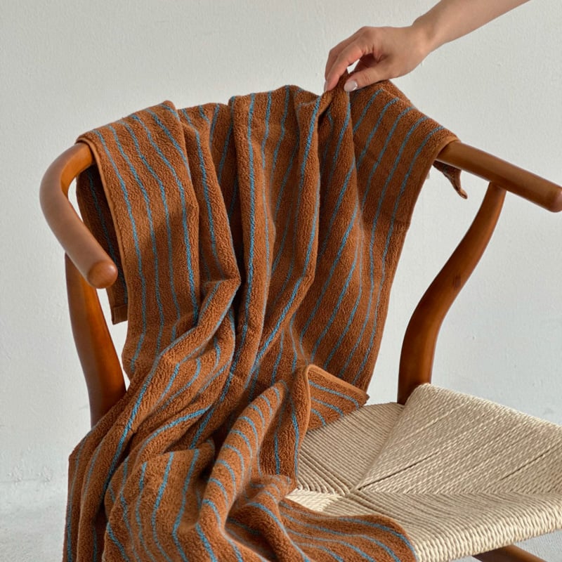 towel-03026 カラー ペンシルストライプ バスタオル フェイスタオル