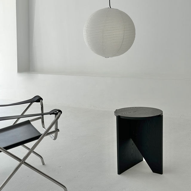 table-03078 geometric ブラック サイドテーブル | ART OF BLACK