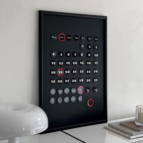 board-03012　フレーム付き マグネット スチールボード ブラック 70×50cm