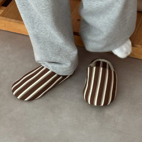 slipper-03009　ストライプ ルームシューズ スリッパ