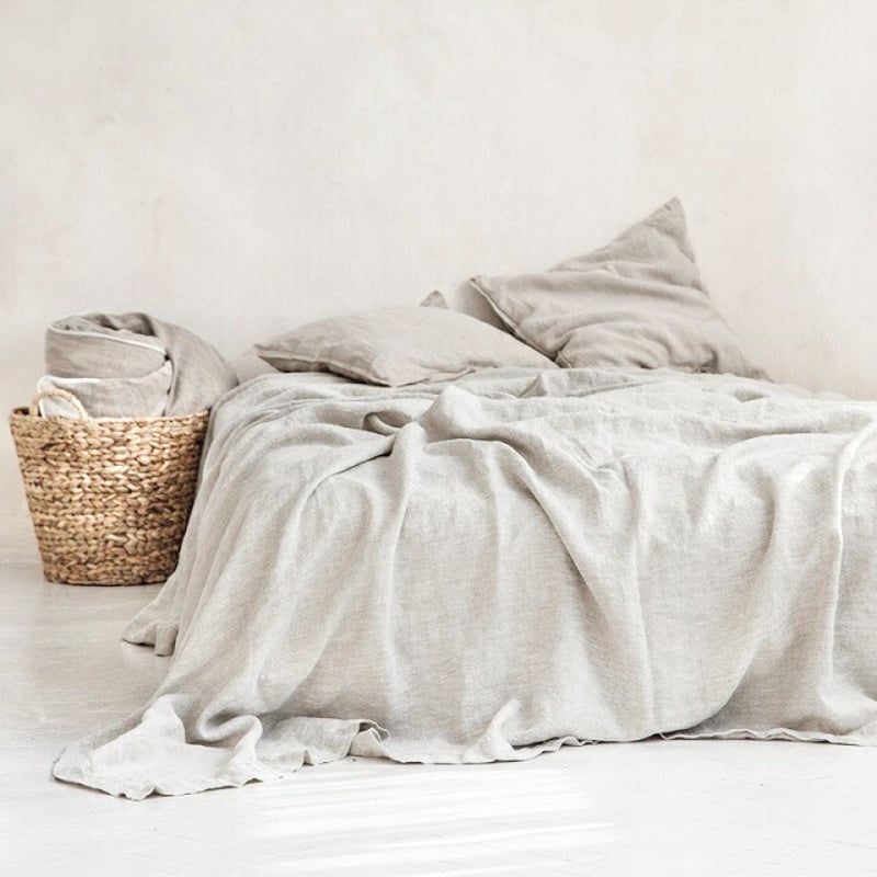 blanket-03032 ピュアリネン フラットシーツ 245cm×200cm マルチ