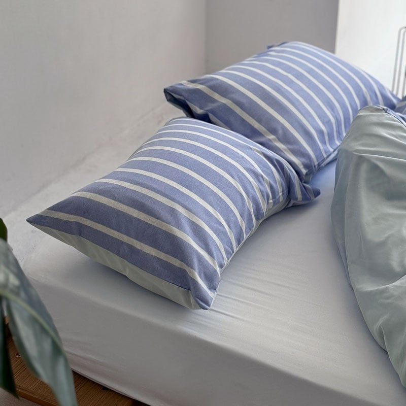 beddingsets-03058 blue×white ストライプ 布団カバーセット | A beddingsets-03058 blue×white ストライプ 布団カバーセット | A