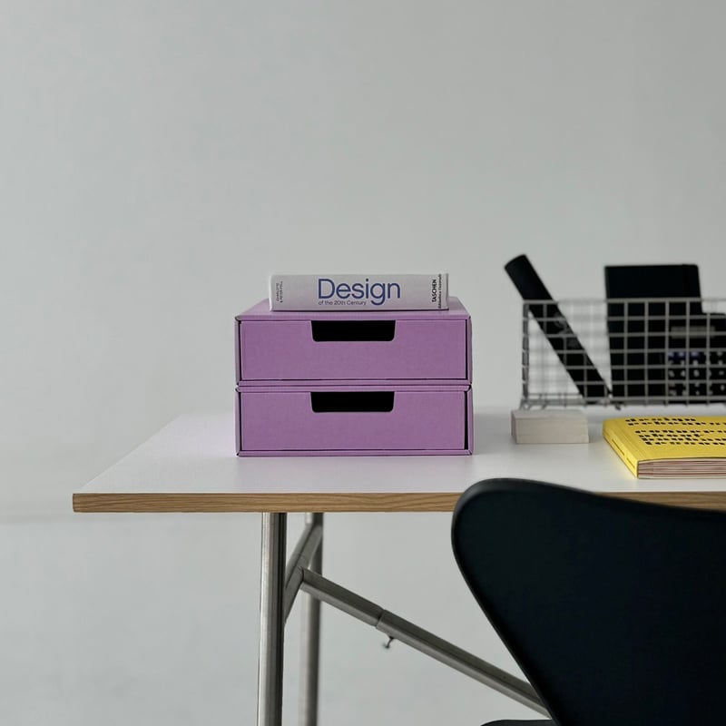 box-03055 カラー段ボール 引き出しA4ケース 同色2個セット box-03055 カラー段ボール 引き出しA4ケース 同色2個セット