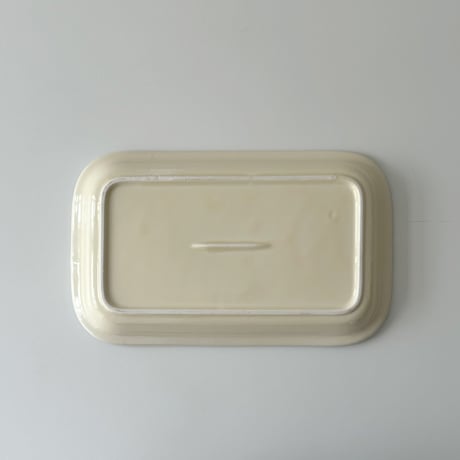 plate-03115　セラミック メッセージ入り ラインプレート