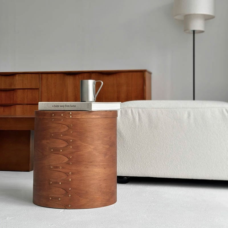 石木文　てふてふ　オーバル　２枚セット box-03013 大中2個セット 天然木 SHAKER BOX シェーカーボックス