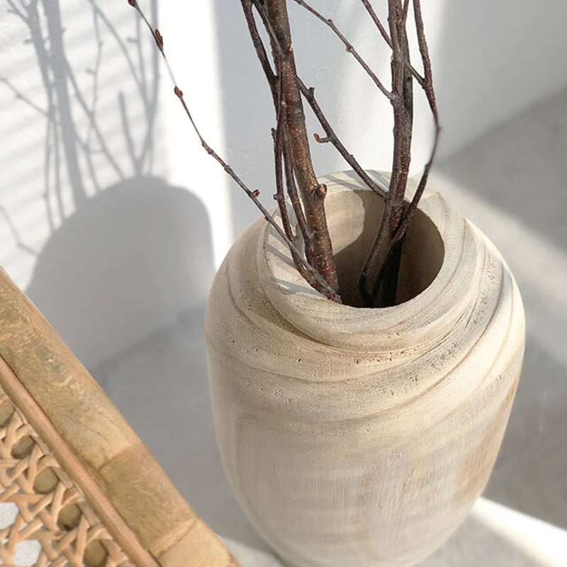 flowervase-03108 rustic pot large ウッド フラワーベース ド flowervase-03108 rustic pot large ウッド フラワーベース ド
