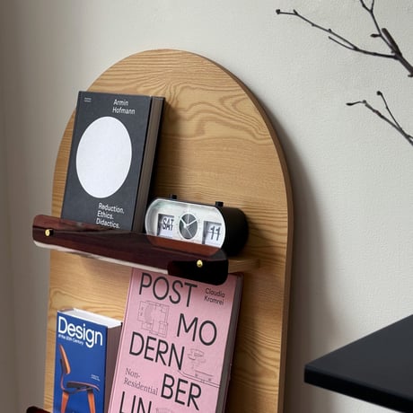 予約販売8月下旬～9月上旬頃発送予定　rack-03105　アーチデザイン 立て掛け マガジンシェルフ H120cm