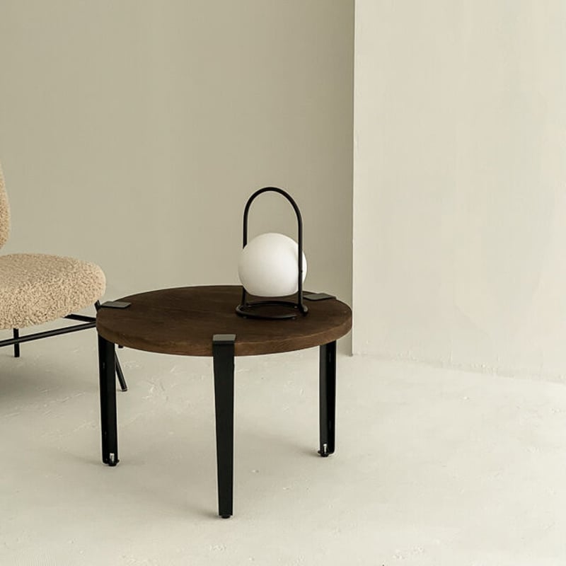table-03072 straight アイアンレッグ ラウンド ウッド ロー table-03072 straight アイアンレッグ ラウンド ウッド ロー