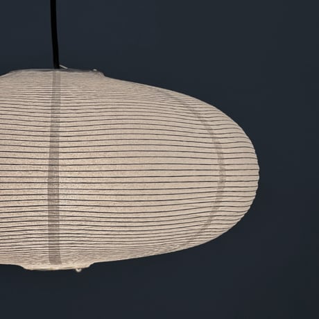 予約販売6月中旬～6月下旬頃発送予定　light-03301　Oval Rice Paper Shade 和紙 ペンダントライト