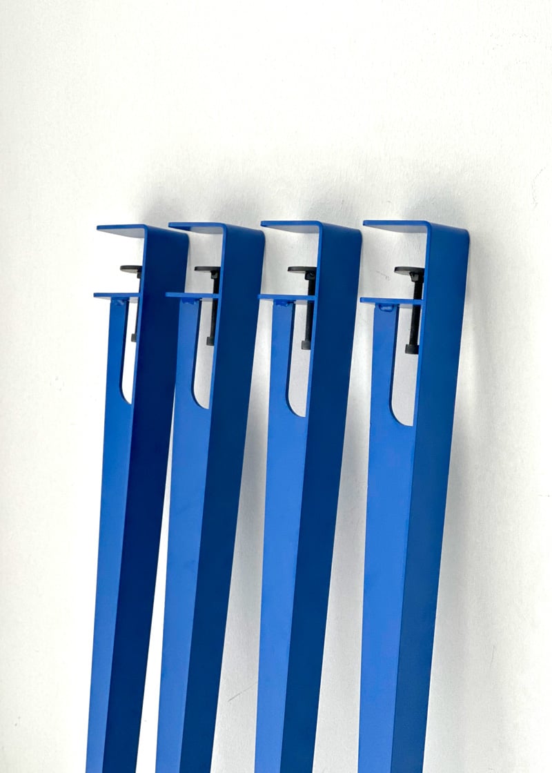 table-03129 Blue 4本set クランプ アイアンレッグ テーブル脚 鉄脚 高