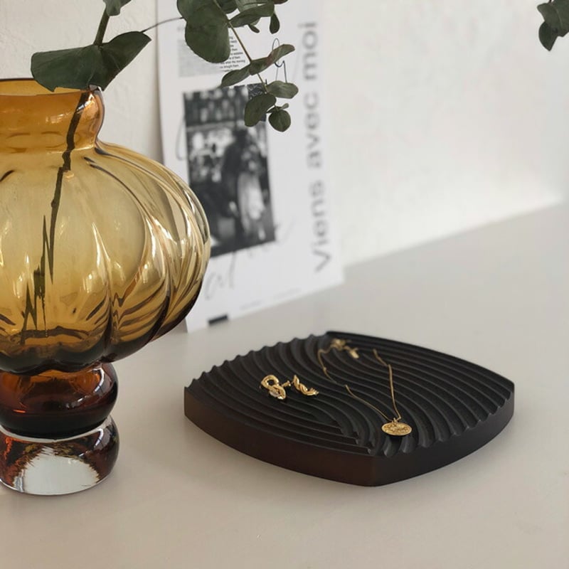 plate-03057 ウッド スクエア アクセサリープレート | ART OF BLACK