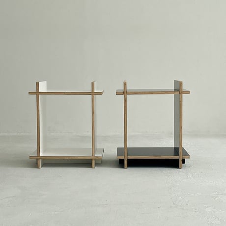 rack-03052　2段 プライウッド スタンド オープンシェルフ