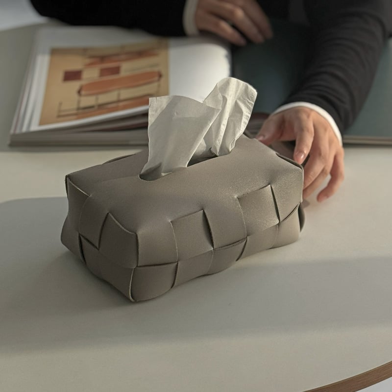 予約販売6月下旬～7月上旬頃発送予定 tissuebox-03032 braided ティッ