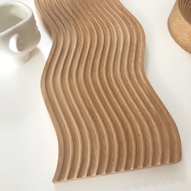 ウッドトレイ ブラック Rainbow カフェトレイ　tray-03111 楽天市場】【ウェーブウッドトレイ/cafe tray】【4タイプ