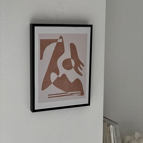 poster-03067　uneven アートポスター フレーム付き 40×30cm