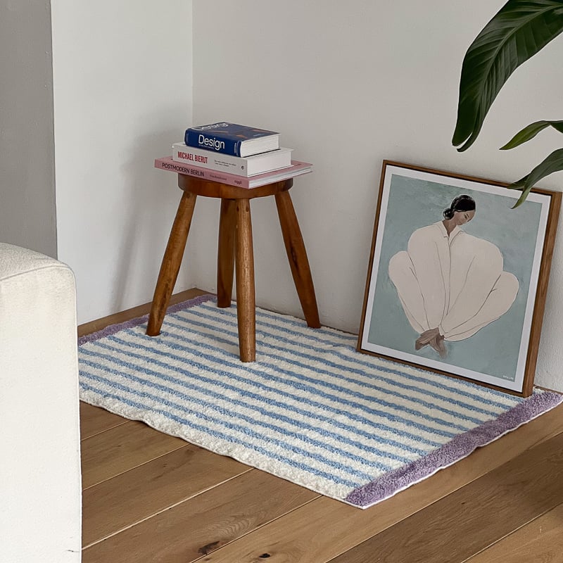 rug-03073 カラー ストライプ ラグ 80cm×120cm | ART OF BLACK