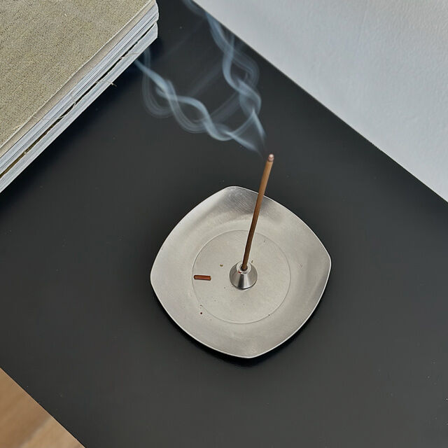 incenseholder-03065 trapezoid ステンレス インセンスホルダー