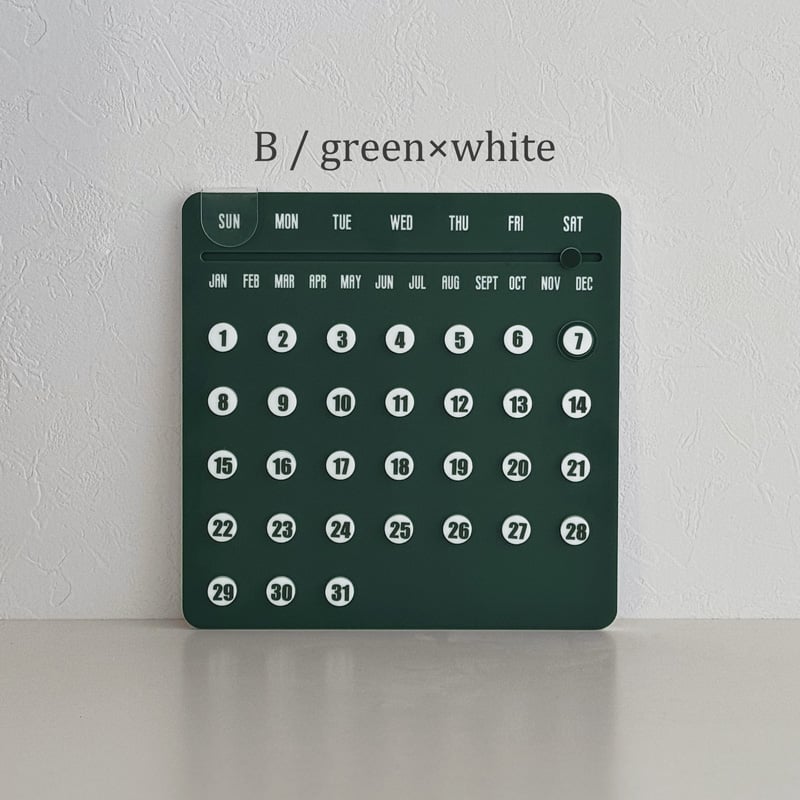 calendar-03030 アクリルパネル ウォール万年カレンダー | ART OF BLACK