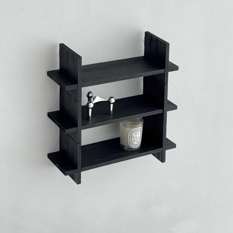 shelf-03048　天然木 ディスプレイ ウォールシェルフ 40×14cm 1個売り