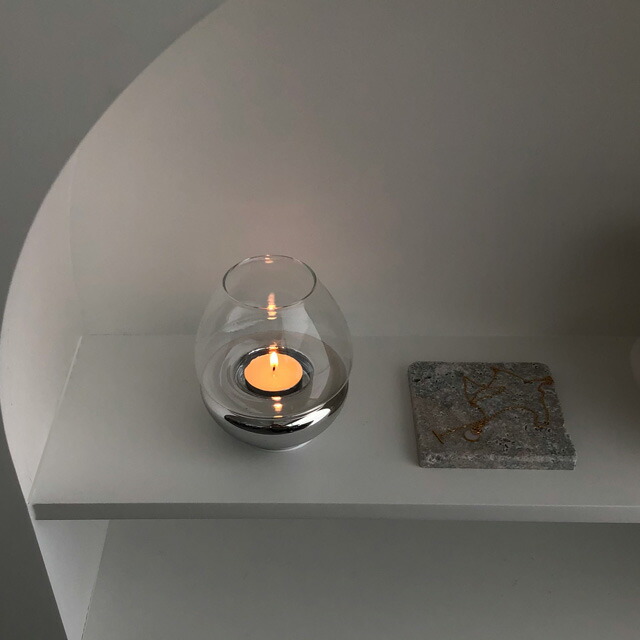 candle-03066 gyelan ガラス キャンドルホルダー | ART OF BLACK