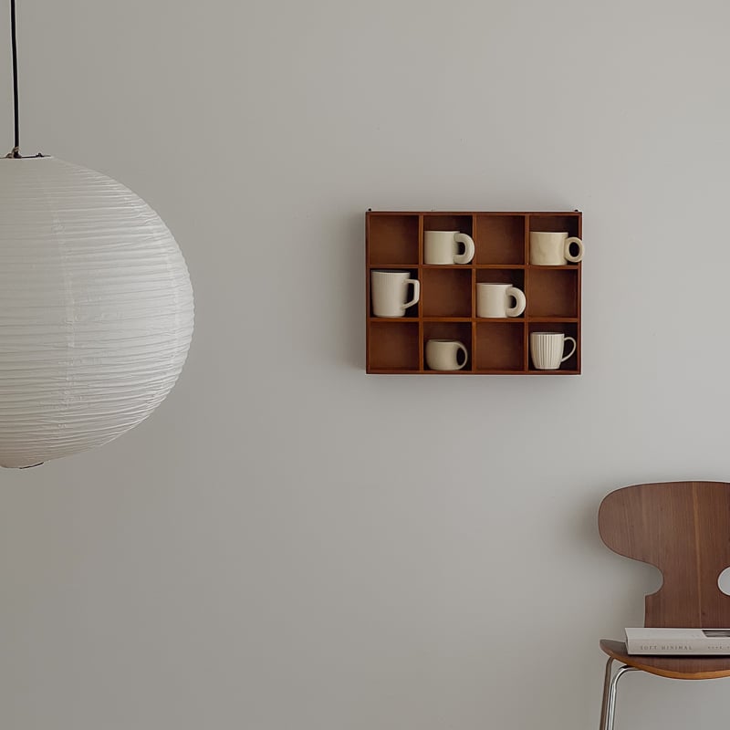 wallrack-03049 天然木 カップシェルフ 52×40cm | ART OF BLACK