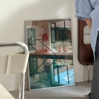 poster-03138　poolside シルバーフレーム付き ポスター 70×50cm