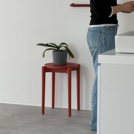 stool-03054　強化プラスチック ラウンドスツール