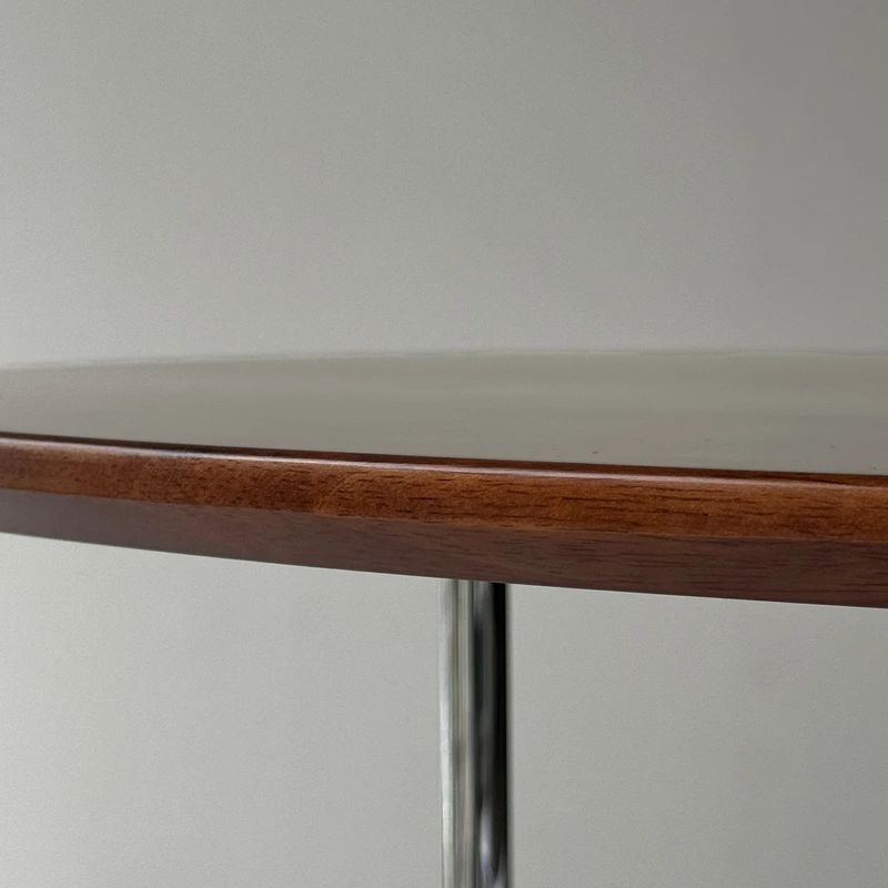 table-03189 天然木天板 ステンレスレッグ ラウンドテーブル 80cm