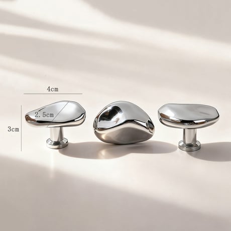 wallhook-03012　シルバーストーン つまみ 取っ手 フック 2個セット