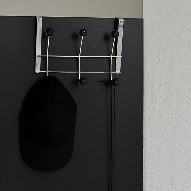 hook-03006 ボール 3連ハンガー アイアン シルバー ドアフック | ART