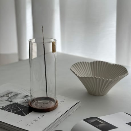 incenseholder-03060　fork 真鍮 グラスインセンスホルダー