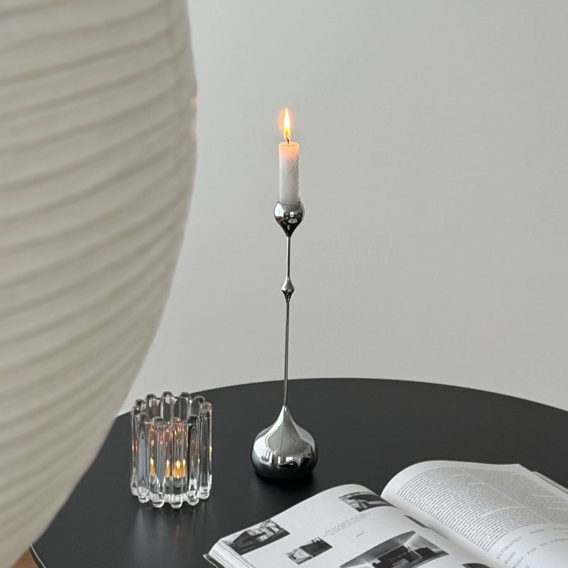 candle-03098 Drop シルバー キャンドルスタンド | ART OF BLACK