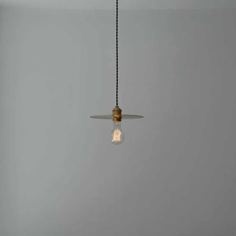 light-03209 真鍮 フラットシェード ペンダントライト 25cm 口金E26 | A