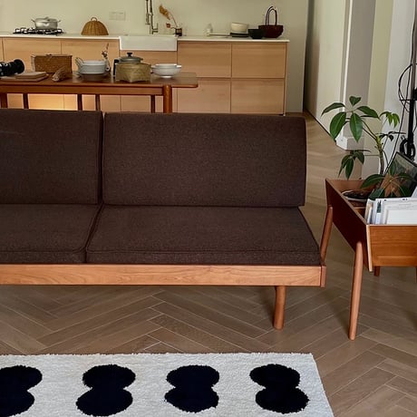 rug-03061　twindot  バイカラー ロングラグ 40cm×120cm / 50cm×160cm