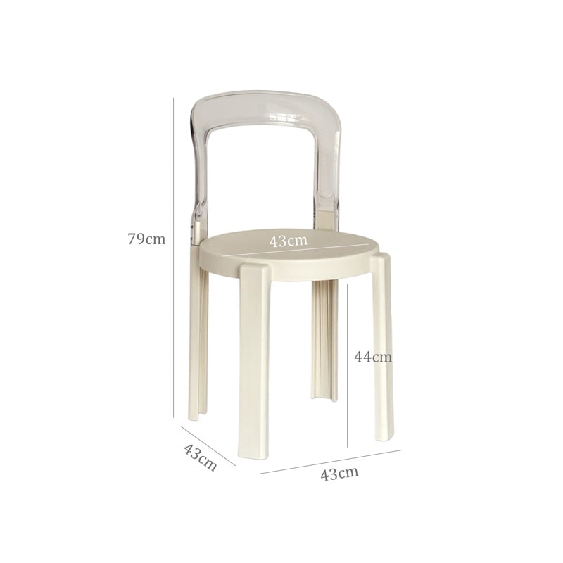 chair-03101 REY CHAIR ポリカ×ポリプロピレン ラウンドチェア