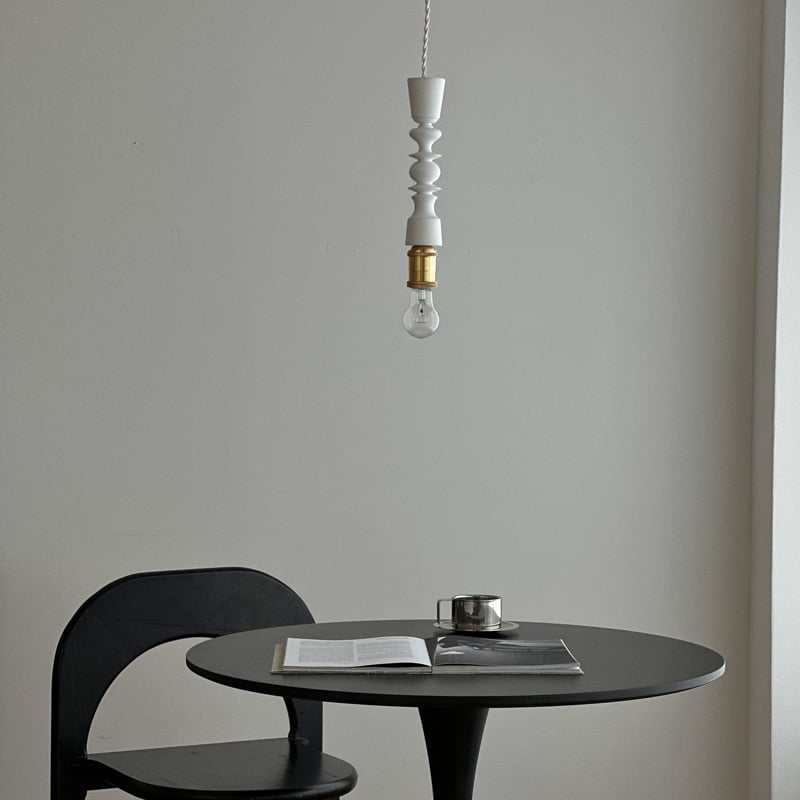 light-03273 A Type ウッドターニングランプ 真鍮ソケット ペンダント