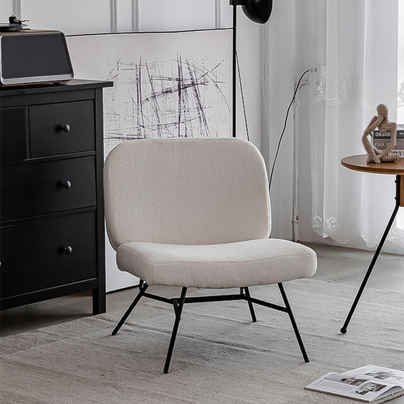 chair-03011 受注販売 ブークレチェア アイアンレッグ オフ chair-03011 受注販売 ブークレチェア アイアンレッグ オフ
