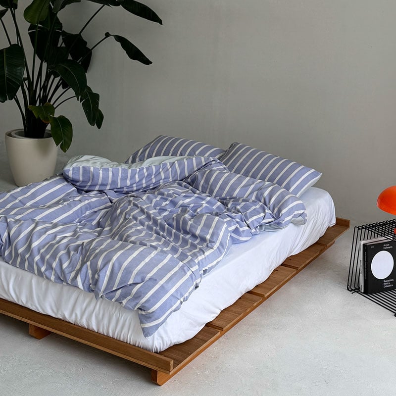 beddingsets-03058 blue×white ストライプ 布団カバーセット | A beddingsets-03058 blue×white ストライプ 布団カバーセット | A