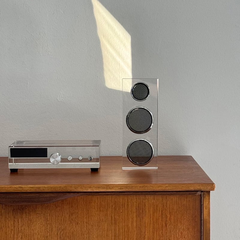 objet-03102 ガラス製 オーディオスピーカー アンプ オブジェ | ART OF