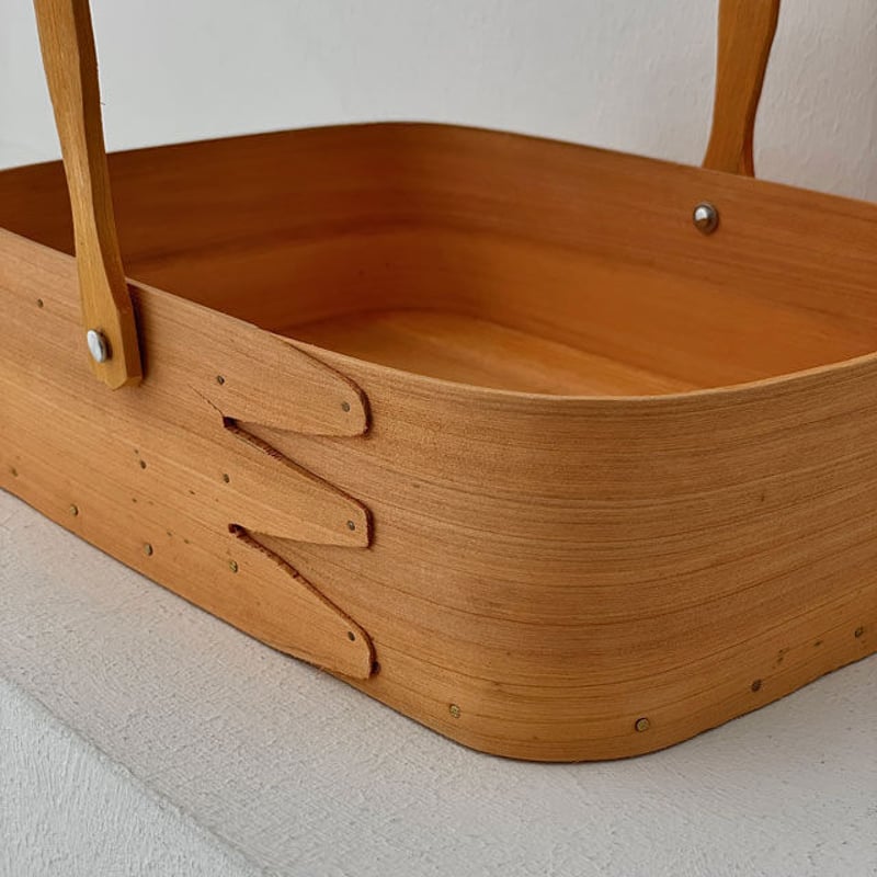 box-03017 天然木 スクエア型 スイングハンドル シェーカーボックス