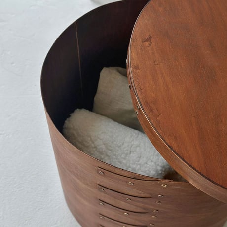 table-03102　天然木 SHAKER BOX シェーカーボックス ビッグサイズ サイドテーブル ブラウン