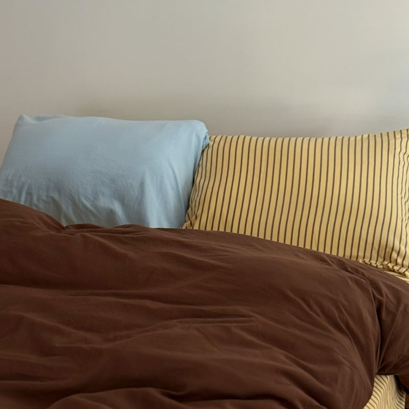 予約販売2月中旬～2月下旬頃発送予定 beddingsets-03147 yellow×bro