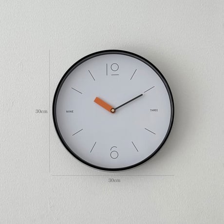 clock-03088　accent clock hands ラウンド ウォールクロック 掛け時計 静音