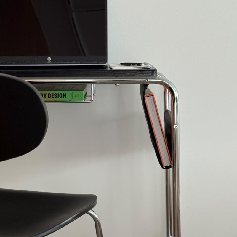 table-03192 ブラック サイドポケット キャスター付きデスク | ART OF