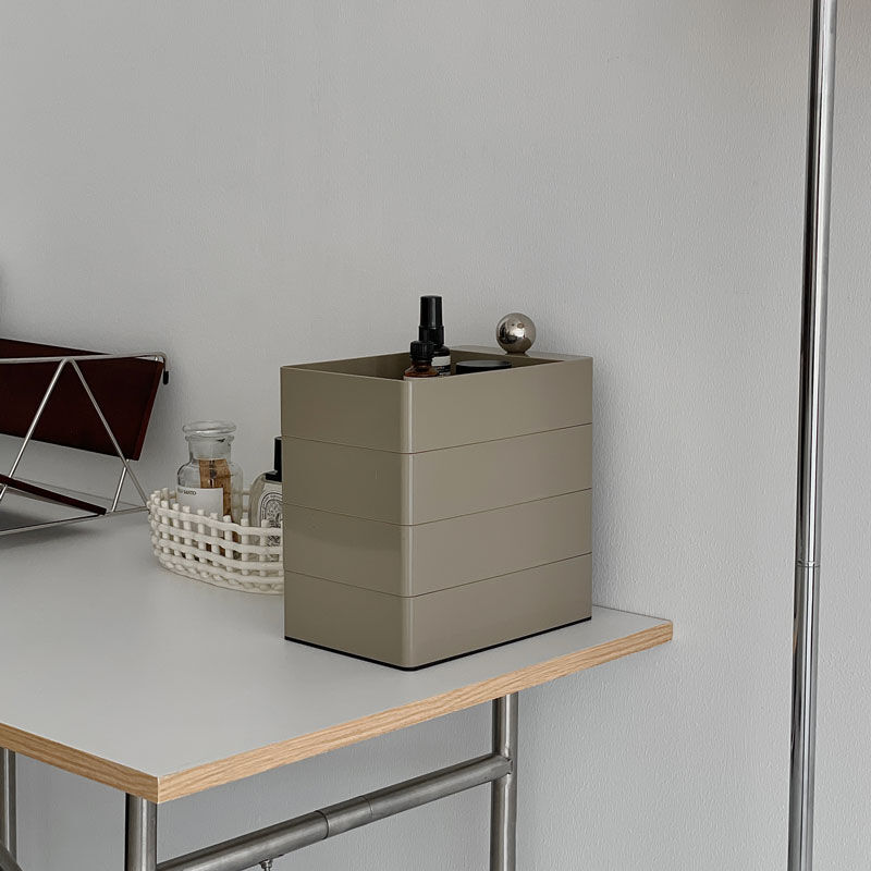 box-03032 4段 スライド収納ケース シルバーボール 360度回転 | ART OF