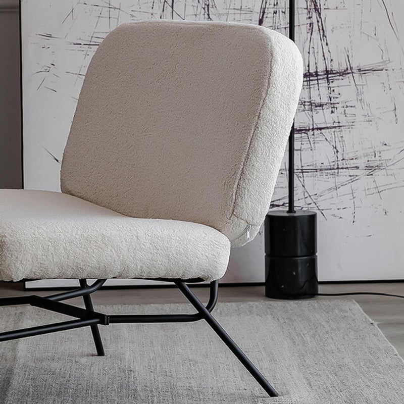 chair-03011 受注販売 ブークレチェア アイアンレッグ オフ chair-03011 受注販売 ブークレチェア アイアンレッグ オフ