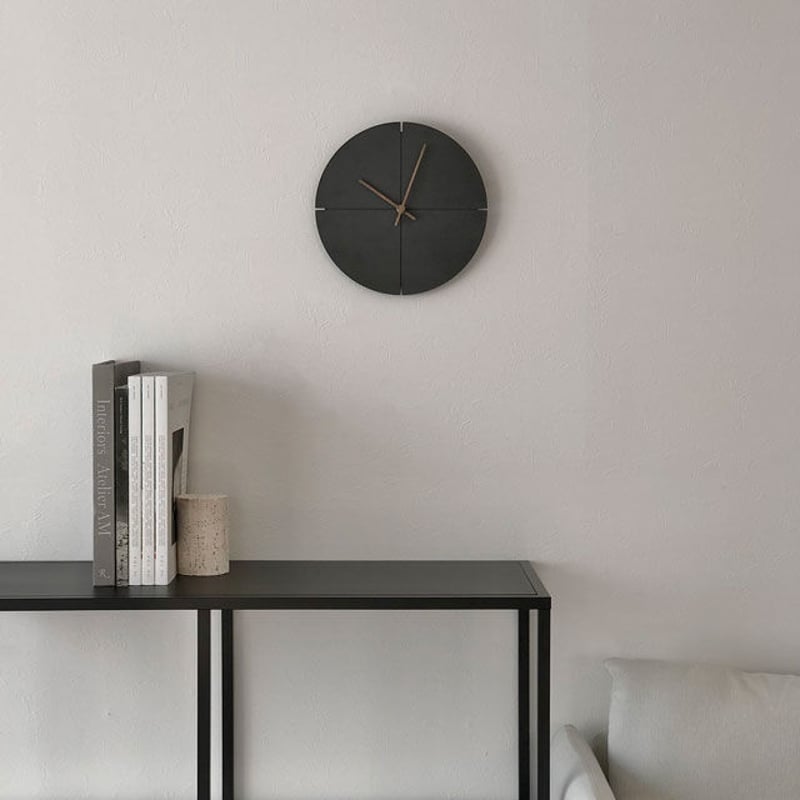 モダン シック セメント製 掛け時計 静音 シンプルデザイン clock